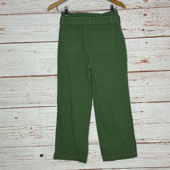 Lulus Dillon Olive Green Self-Tie Cropped Jeans Sz 25 - Picture 9 of 15